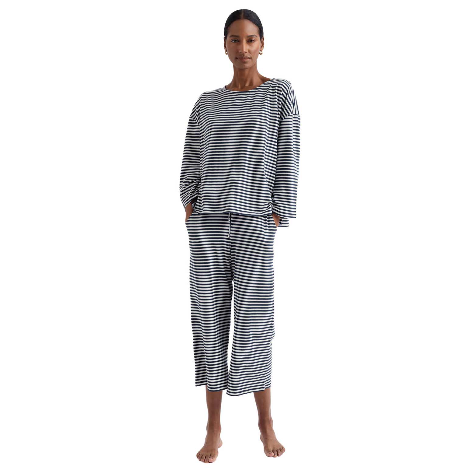 Seasalt Cornwall Tree Shadow Pyjamas - Obliques Sea Cave Chalk
